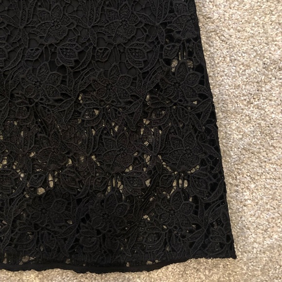 Zara woman midi black lace skirt - Picture 3 of 4